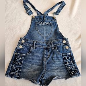 Jordache Overall Romper With Shorts | Girls | M | 7-8 | Denim | Jeans | Summer